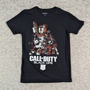 Call of Duty Black Ops 4 T-Shirt Mens MED Black 2018 Activision Gamer Tee IIII